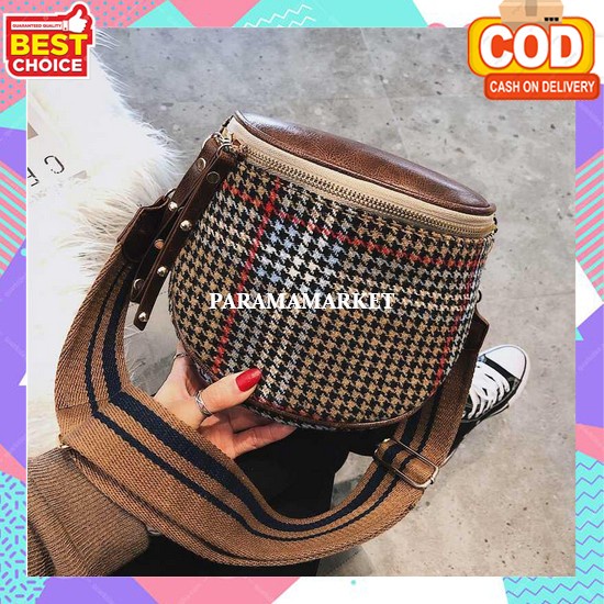 Tas Selempang Wanita Import Mini Korea Shoulder Bag Vintage Elegan Kondangan Tebal Terbaru 2023 Prom