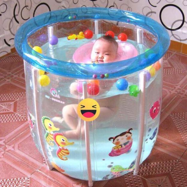 Baby Spa - Kolam Renang Bayi Baby Flow Cozy Transparan Full Gambar - Swimming Pool Anak Transparant