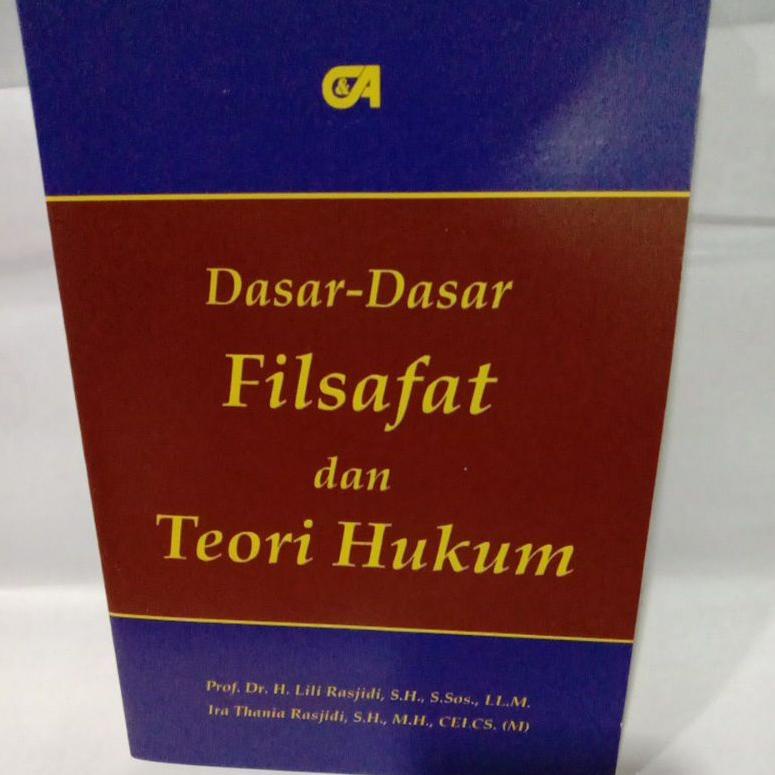 

[SALE !!!] dasar dasar filsafat da teori hukum By prof.Dr, lili rasjidi [KODE 661]