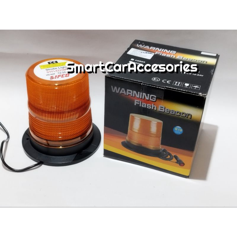Lampu Rotary Rotari Beacon WL 27 Led Sifco Magnet Srew Baut 12V 24V
