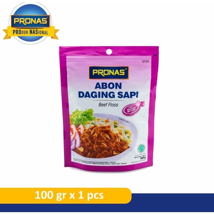 

Pronas Abon Daging Sapi Bawang 100 g dengan kemasan Ziplock