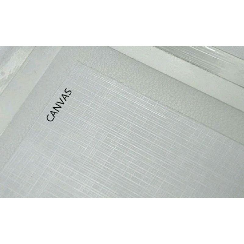 

Sticker Laminasi Dingin KANVAS A4 isi 10 Lembar / Stiker Laminating Cold CANVAS 160 Gsm