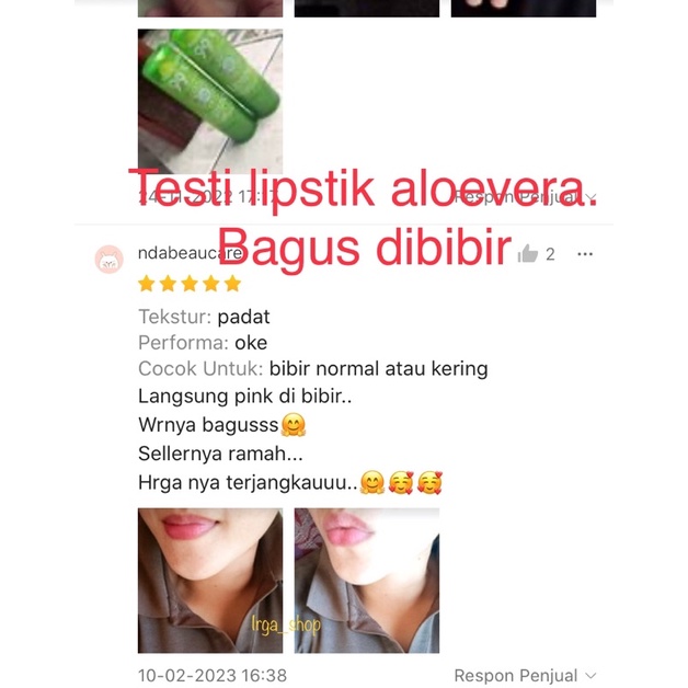 Lipstick Aloevera Bisa Berubah Warna Dibibir