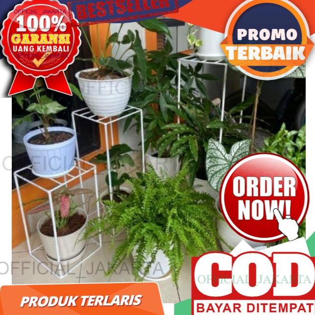 Jangan Lewatkan Promo Buy 2 Free Gold RAK POT BUNGA BERDIRI ALAS RAM A65 / STANDING POT BUNGA / POT 