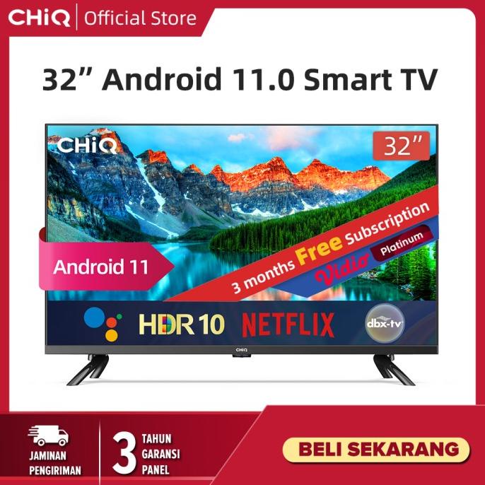 Chiq Smart Tv 32 Inch Newest Android11 Frameless Digital Led Tv L32G7P