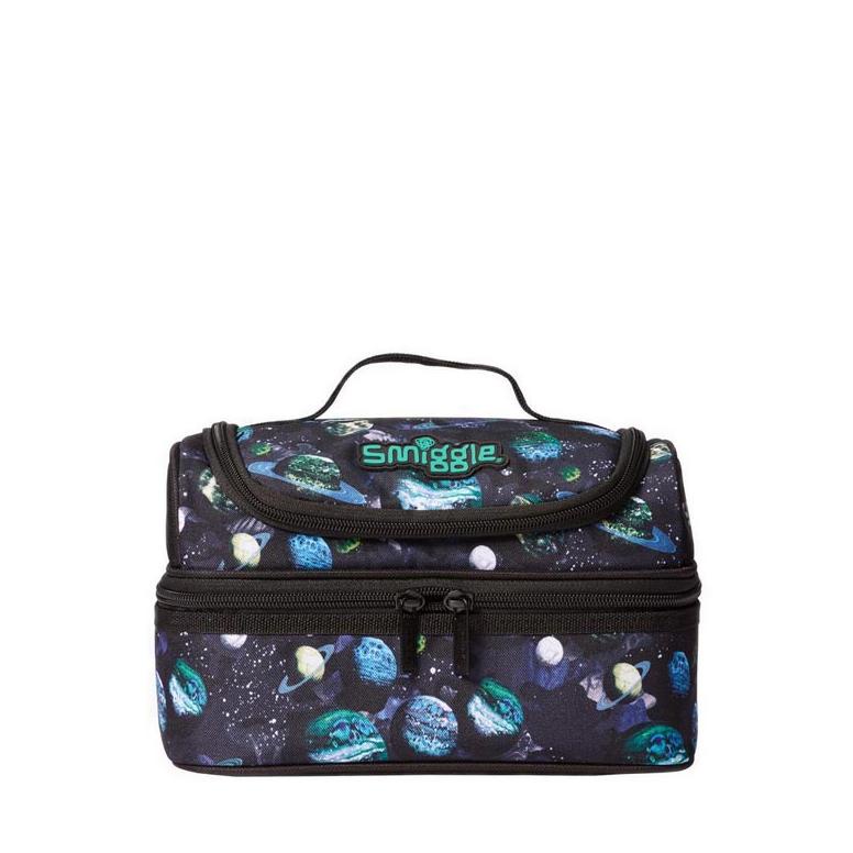 Smiggle Mirage Double Decker Lunch Box  - Black