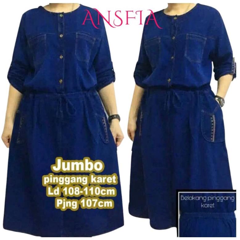 Best - Ter Dress jeans wanita busui, dres kekinian , dres jumbo , Dress jeans pendek dan Dress jeans