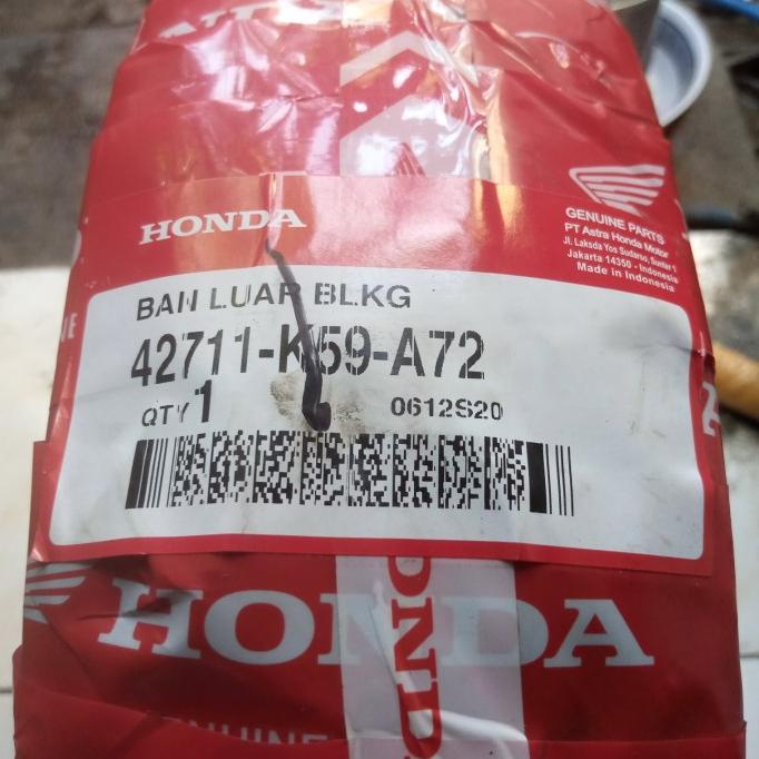 Ban Tubeless Federal Ahm 100/80-14 K59 A72,Honda Belakang Tubles Promo