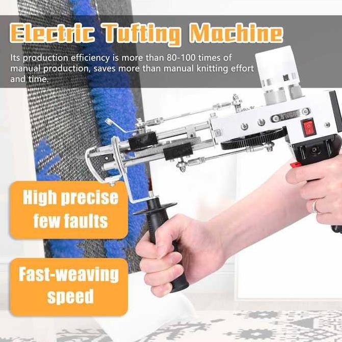 Alat Mesin Jahit Karpet Tufting Flocking Gun Cut Pile DW