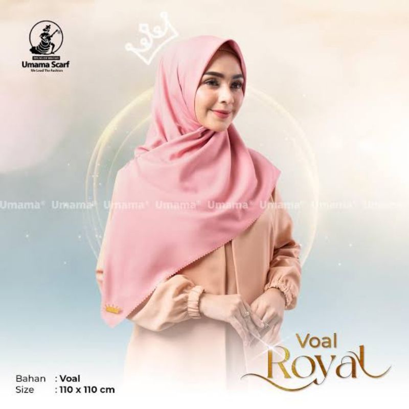 ( TERMURAH ) Hijab umama voal royal/kerudung segi empat umama voal royal/Hijab segi empat um voal ro