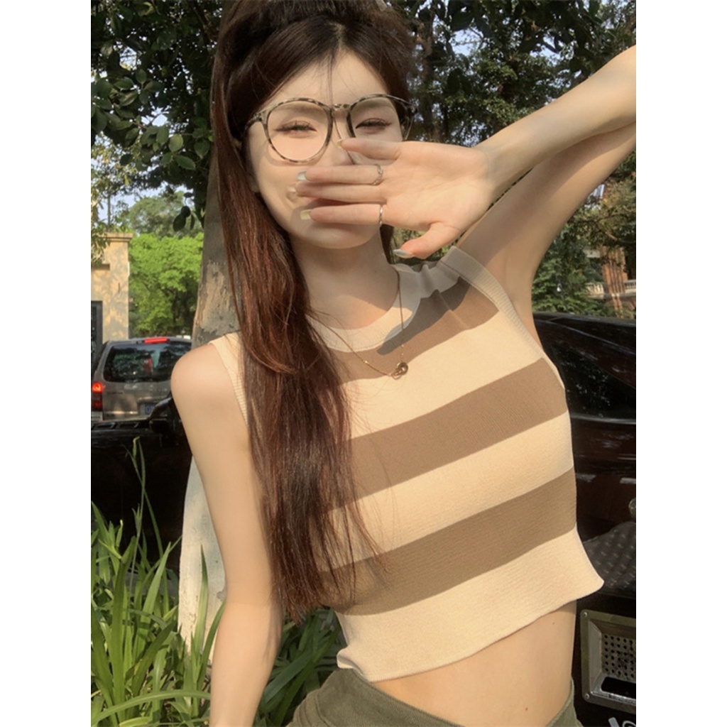 Red Strap dress wanita musim panas gaya baru kecil retro pinggang mid-panjang desain rok tie-up