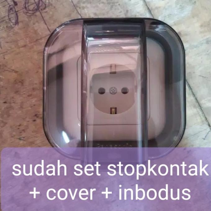 Stop Kontak Stopkontak Tutup Outdoor Ib Waterproof Panasonic Anti Air