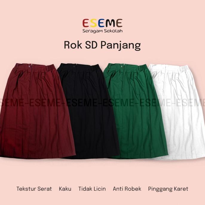 Rok Panjang Sekolah Sd Rok Rempel Perempuan Seragam Sekolah Sd Dan Mi