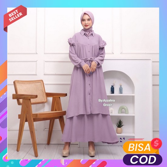 Avera One Set Setelan Tunik Dan Celana Wanita Stelan Jumbo Ld 130 Baha Adiba Set Ld120 - Set Rok C