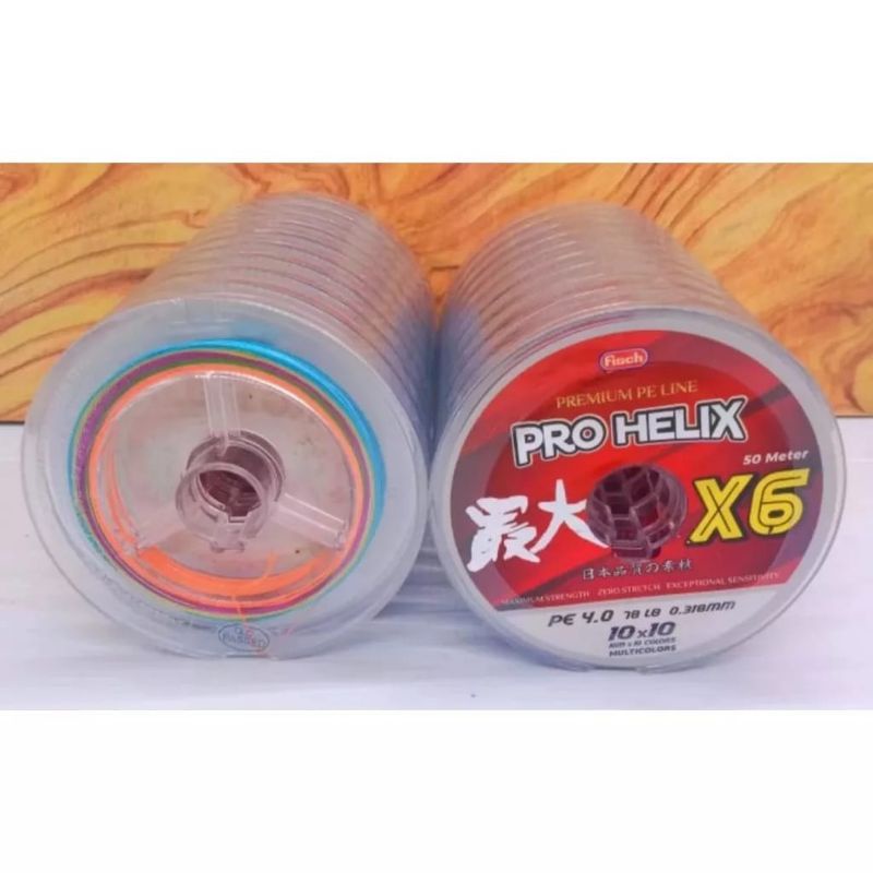 SENAR PE PRO HELIX X6 MULTICOLOUR