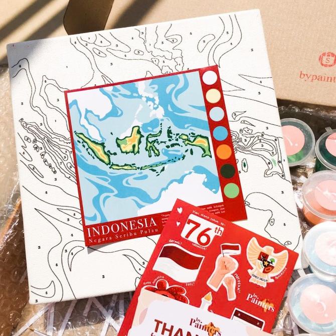 

Paint By Numbers [Indonesia] | ByPainters | Painting Kit | 20x20 cm