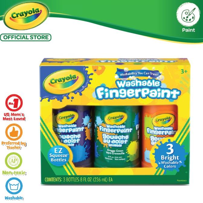 

Crayola Washable FingerPaint - 3 Secondary Colors