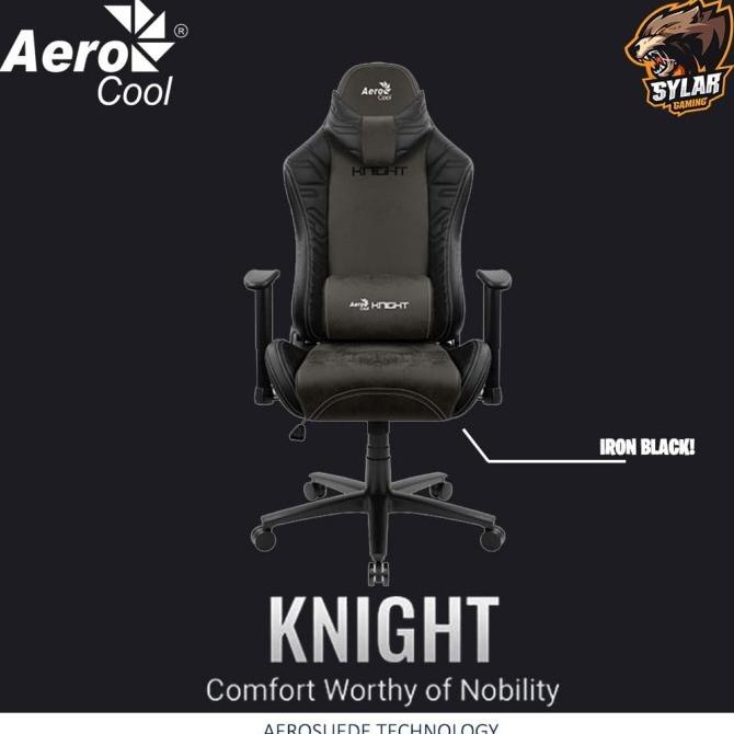 

KURSI GAMING AEROCOOL KNIGHT AEROSUEDE NOBILITY GAMING CHAIR EL09I09A82L