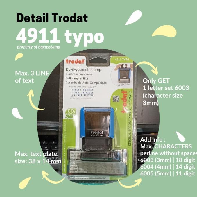 

Stempel Trodat Typo 4911 / Stempel Bongkar Pasang
