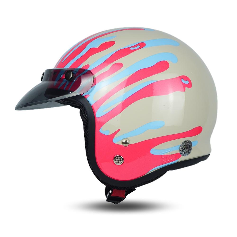 Bip Plast Helm Bogo Retro Dewasa Sni Splash