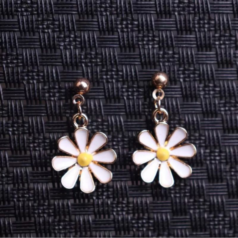 Bundara.id Acc-051 Korean style anting fashion alloy import daisy flower