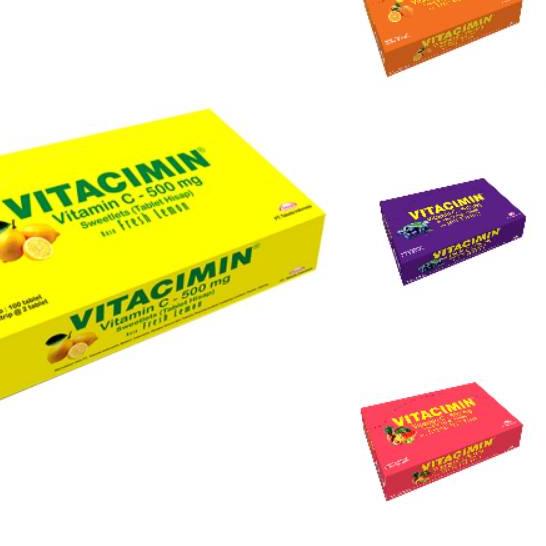 

12.12 Promo Brand Vitacimin Vitamin C 500mg per Box isi 100 tablet hisap (50 strip) !