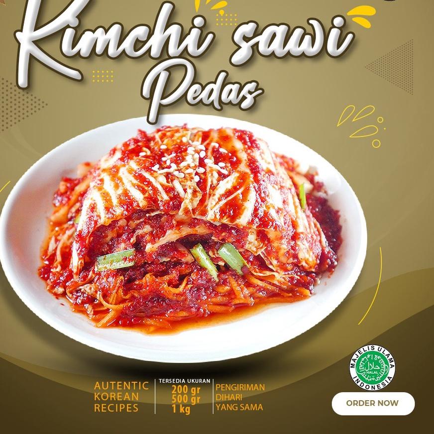 

Original Kimchi Sawi Rasa Pedes Korea 500 Gr Halal grosir