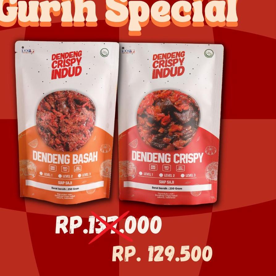 

Original Gurih Special Isi 2 - Dendeng Crispy + Dendeng Basah 125gr grosir