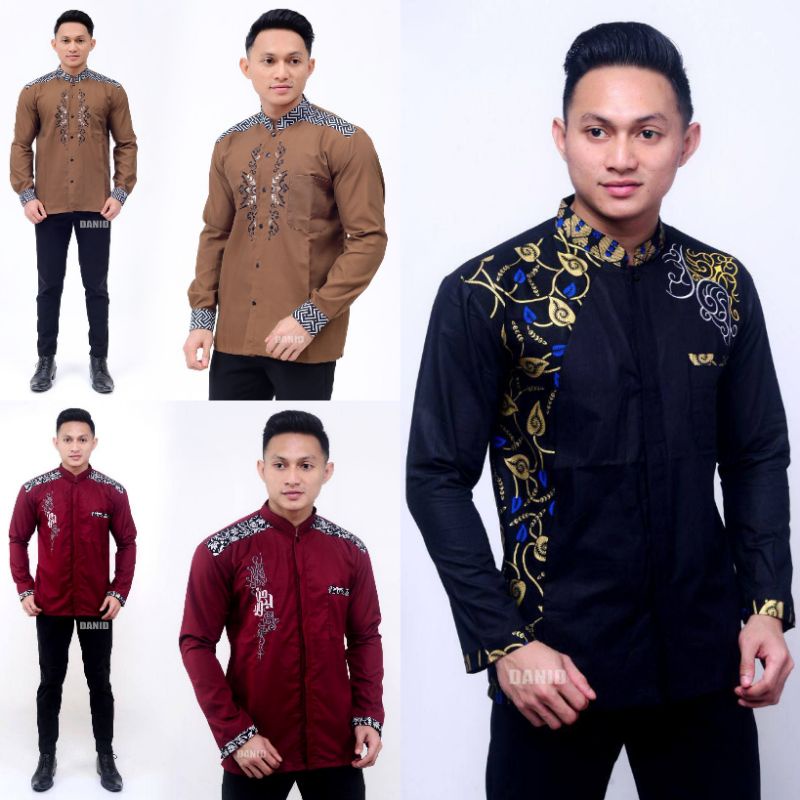 Baju Koko Dewasa Lengan Panjang Material Catton Adem Serap Keringat