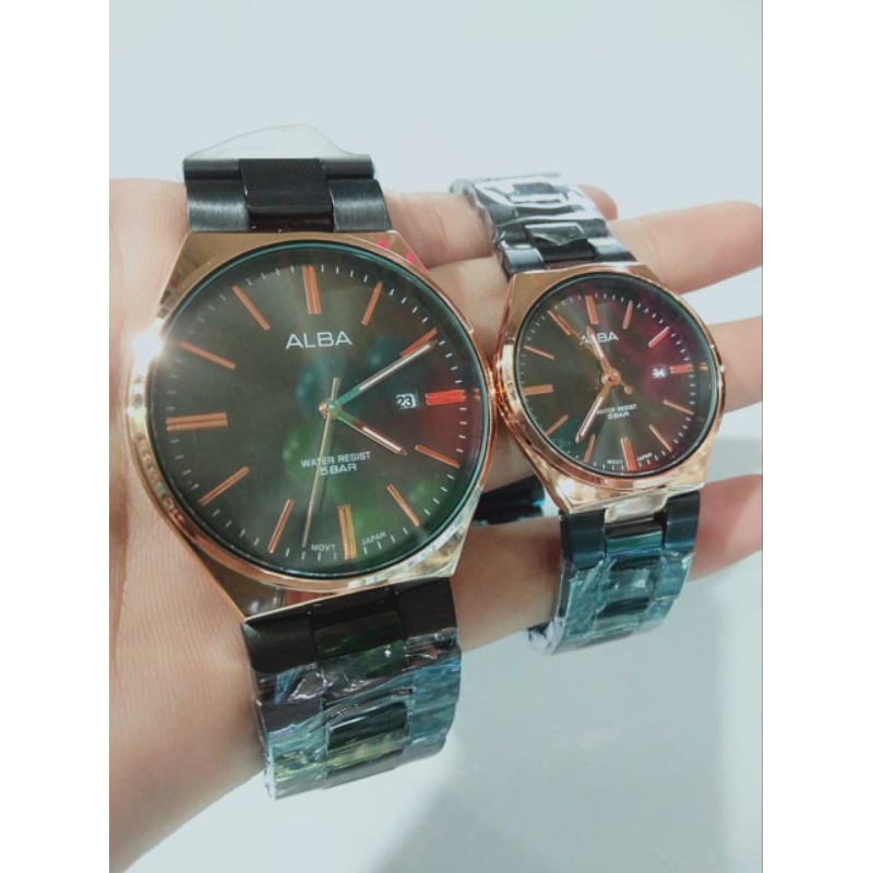 JAM TANGAN COUPLE AB TANGGAL AKTIF