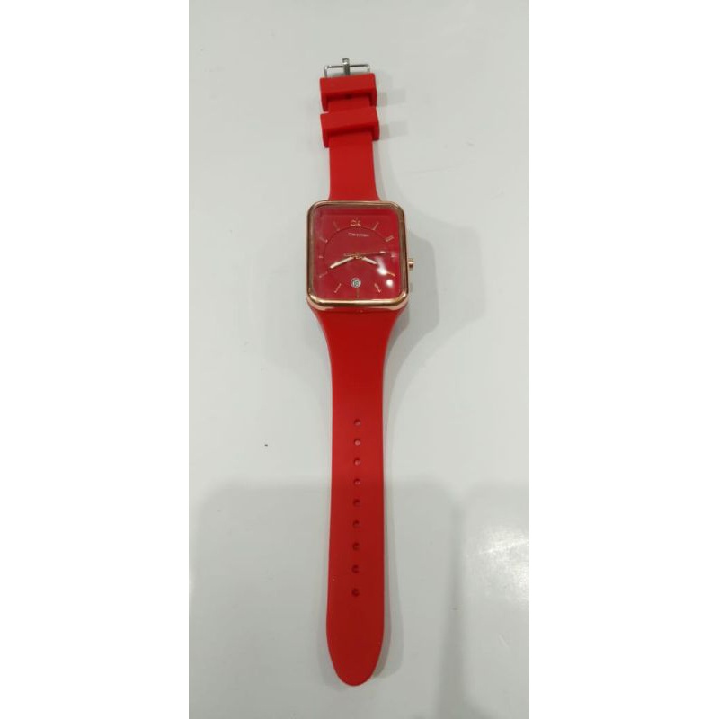 JAM TANGAN WANITA RUBBER C&amp;7K TANGGAL AKTIF