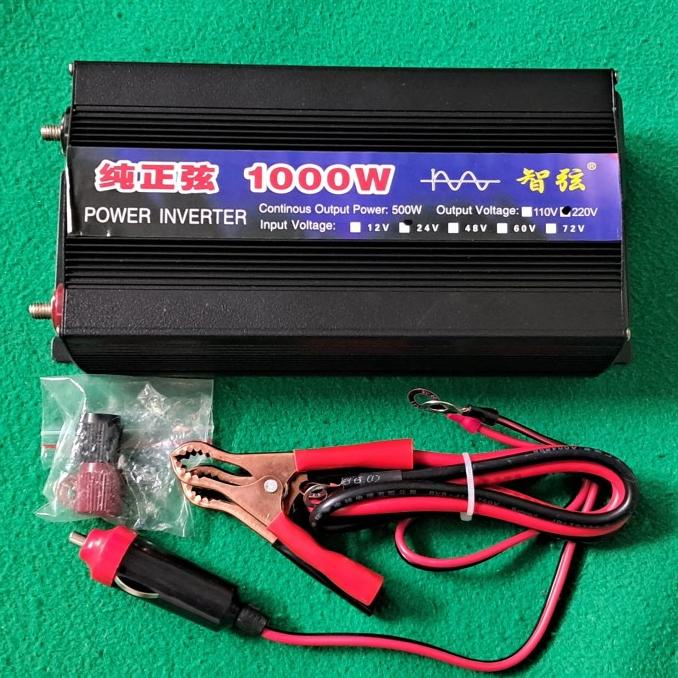 Power Inverter 1000 Watt Pure Sine Wave DC 12V ke AC 220V Taffware PSW