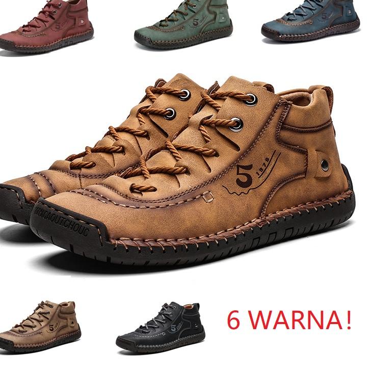 HARGA GROSIR Sepatu Boots Pria Keren Original Hitam Coklat Kulit Formal Kerja Santai Boot Casual Imp
