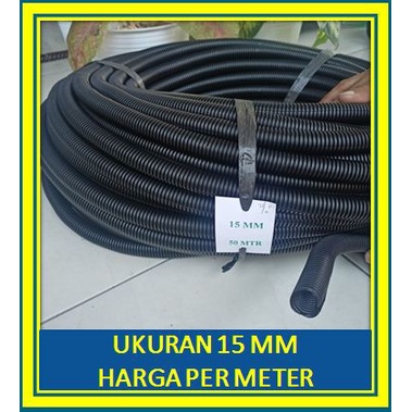 Bungkus kabel spiral 15 mm belah / pembungkus kabel mobil / bungkus kabel spiral