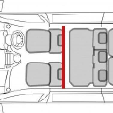 Sekat Ruangan Partisi/Sekat/Pembatas Mobil Toyota Voxy (Type Half) In
