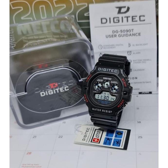 Jam Tangan Digital Pria Wanita Digitec 5090 Water resistand model keren