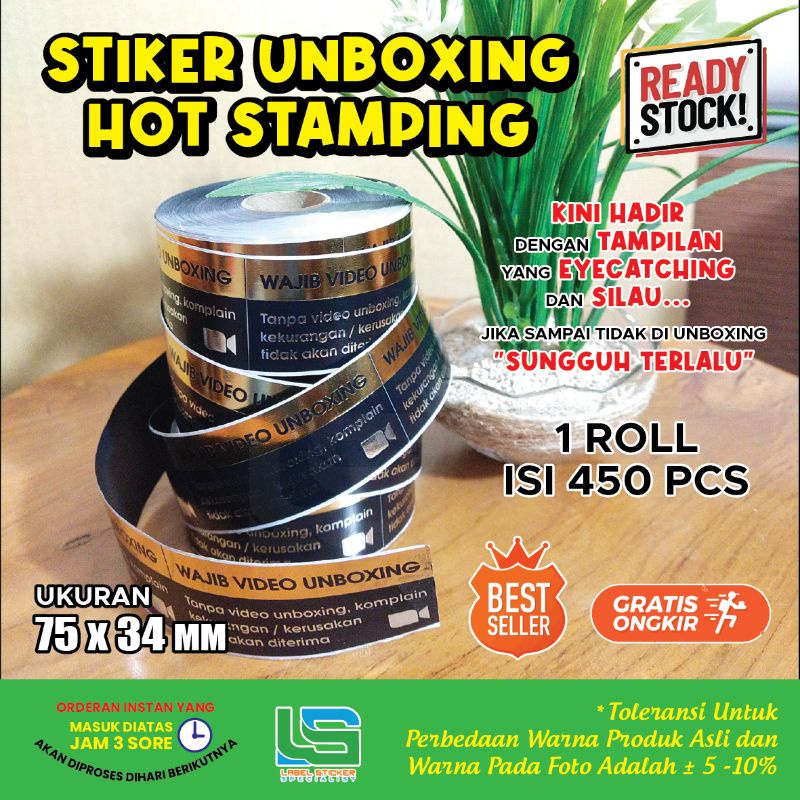 

Stiker Unboxing Stiker Label Unboxing Stiker pengiriman Isi 1000 PCS