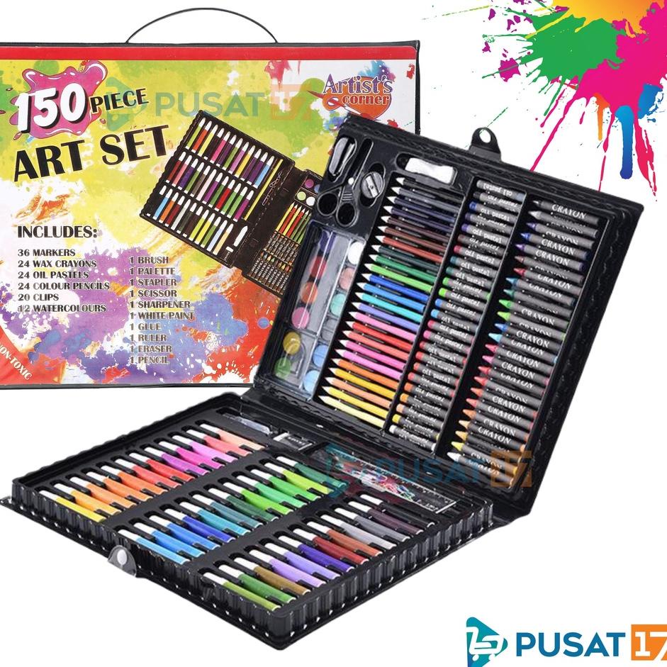 

Dijamin Original PUSAT17 ALAT TULIS SET CRAYON COLOURING SET 150PCS / ART SET 150PCS PENSIL WARNA SET ALAT LUKIS ANAK KRAYON SET