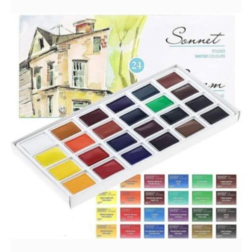 

Nevskaya Sonnet Studio Watercolor Set 24 Color