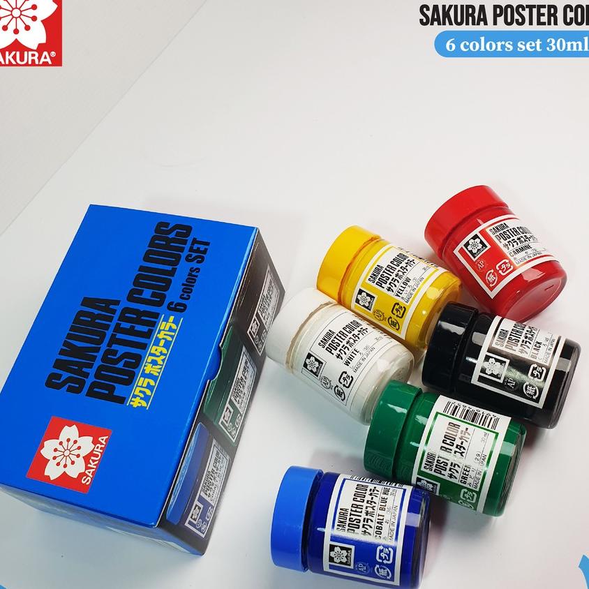 

Cat Poster Sakura 6X30Ml Poster Color Set