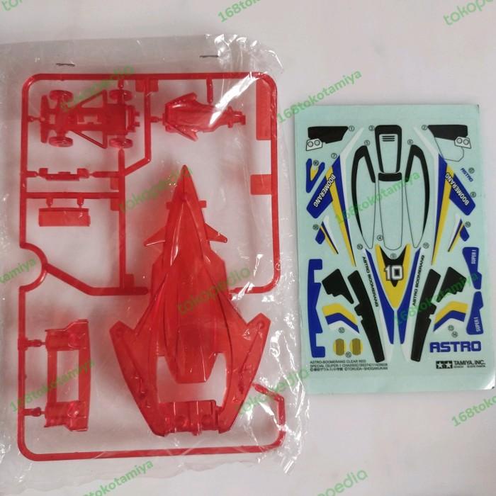 Tamiya body astro boomerang clear red (limited)