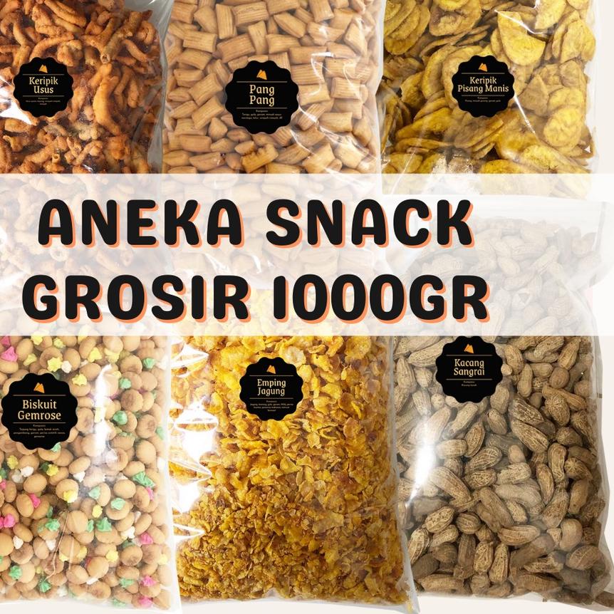 

COD ⭐✔️ [DELISH SNACKS] Aneka Snack 1000 Gram / Grosir Kilo Kiloan / Cemilan Camilan Bal Grosiran