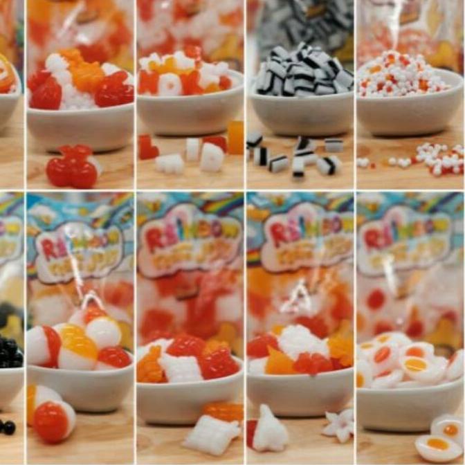 

COD ✅⭐ rainbow natta jelly/paket kardus/isi 30 pcs