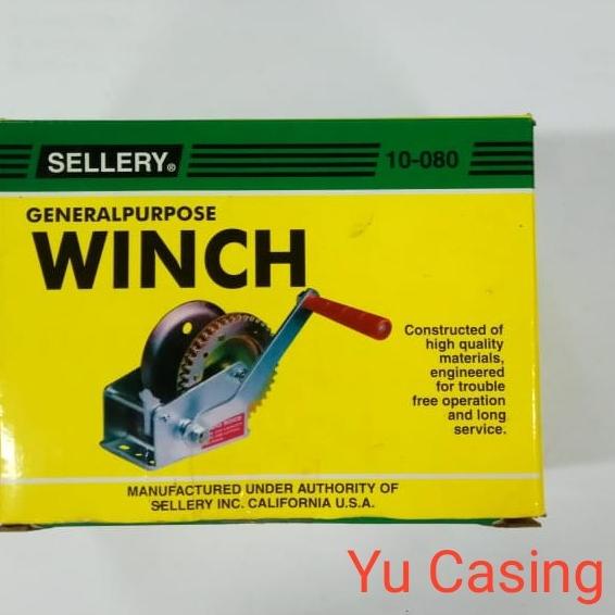 HAND WINCH / BOAT WINCH / KEREKAN KATROL / 1200 LBS SELLERY 10-080