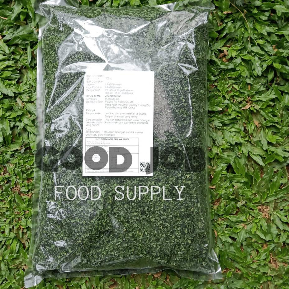

COD ⭐ AONORI Bubuk Nori 500 g / Ao Nori Powder Import Taburan Takoyaki / Seaweed Powder Mentaii