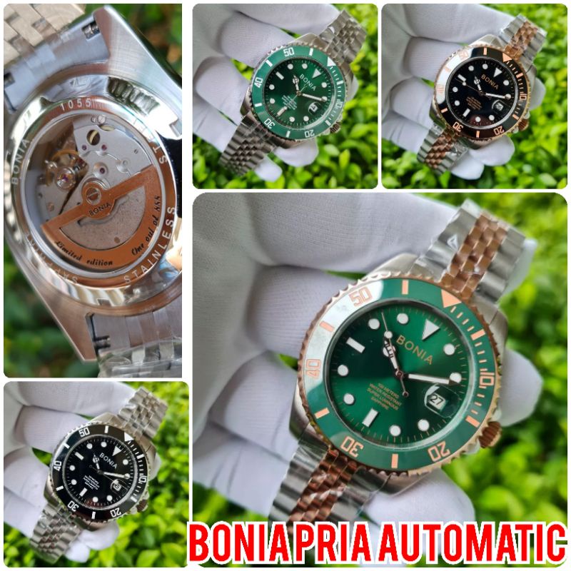 JAM TANGAN OTOMATIS BONIA PRIA /  BONIA LUMINOUS MEN AUTOMATIC