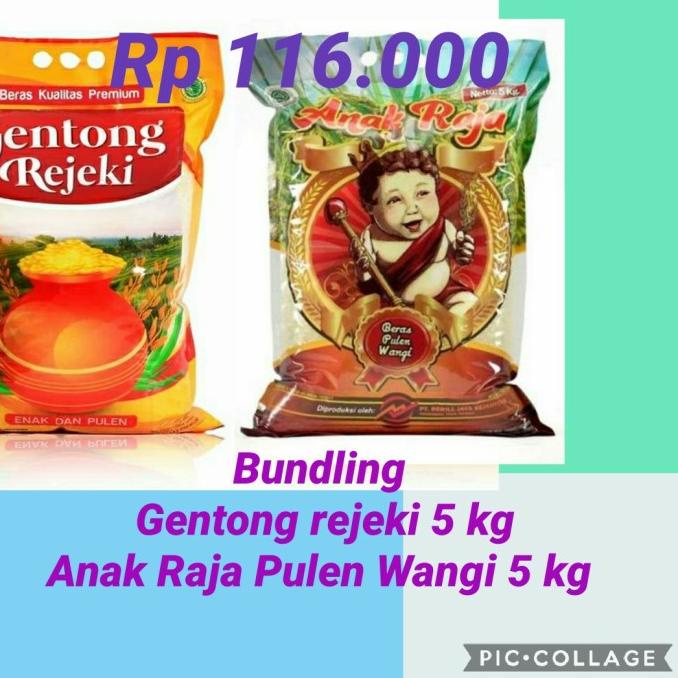 

\"\"\"\] Bundling Beras Anak Raja dan Gentong Rejeki