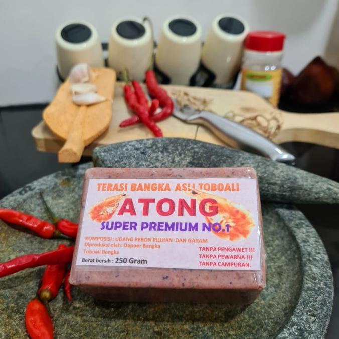 

TERASI BANGKA SUPER PREMIUM ATONG Belacan bangka asli toboali 250 gram