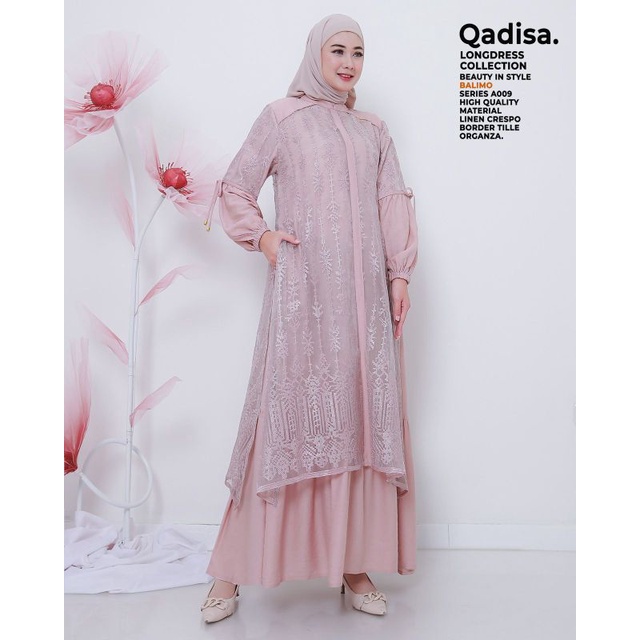 Gamis Dress Wanita Terbaru/Bordir Qadisa by Balimo