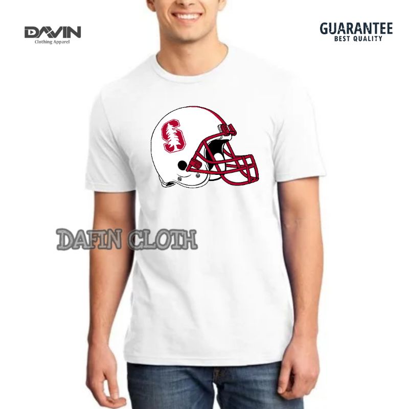 Kaos Pria Baju Tshirt Stanford Helmet